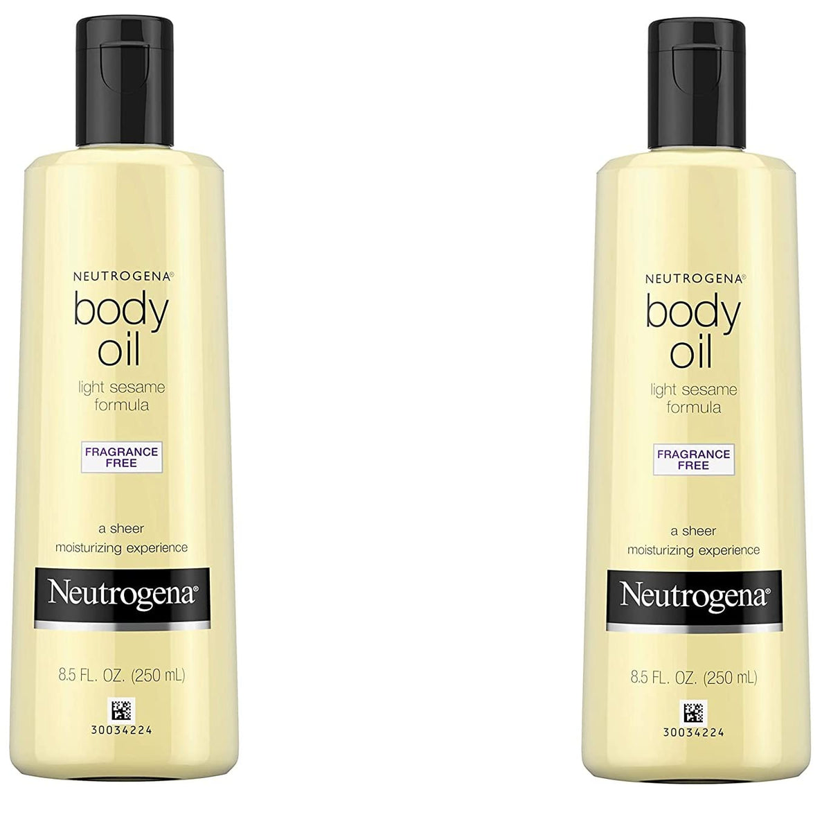 Neutrogena Body Oil Light Sesame Formula, Twin Pack, 16 fl oz