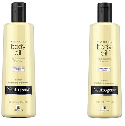 Neutrogena Body Oil Light Sesame Formula, Twin Pack, 16 fl oz