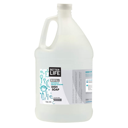 Better Life Liquid Dishwashing Soap for Home & Kitchen Sink - No Gloves Required Kitchen Soap for Sensitive Skin, Unscented, 22 Fl Oz